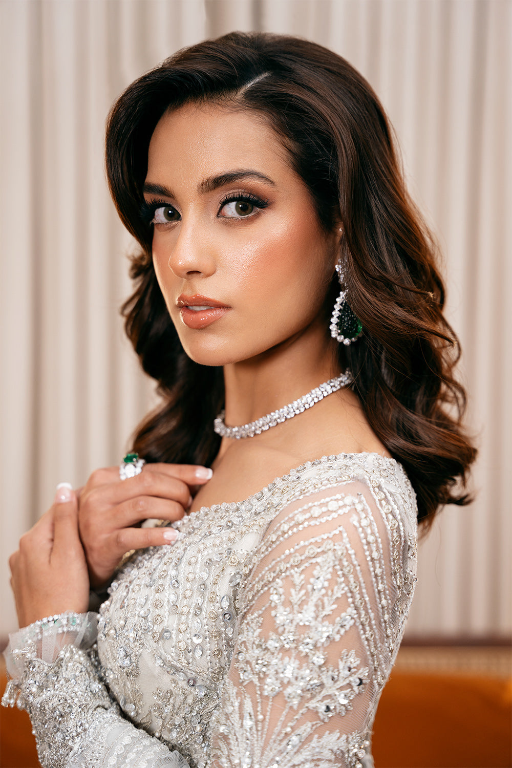 Saira Rizwan | Festive Formals 24 | LIARA-SRF-D-01 M White Net