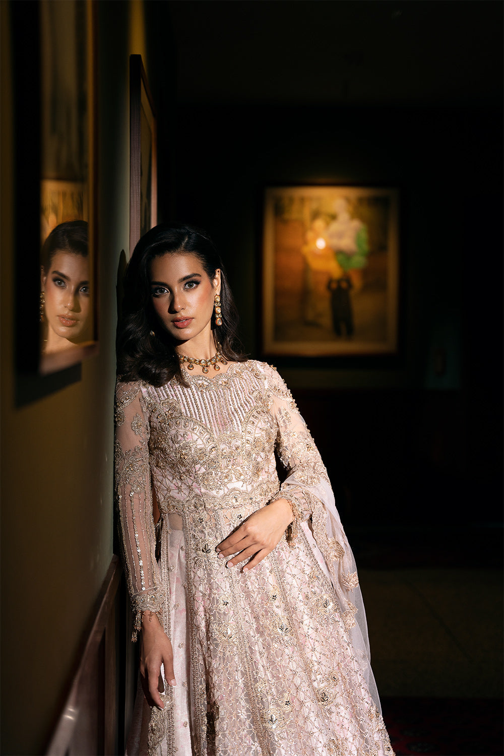 Saira Rizwan | Festive Formals 24 | RIGEL-SRF-D-03 Custom Size Off White Net