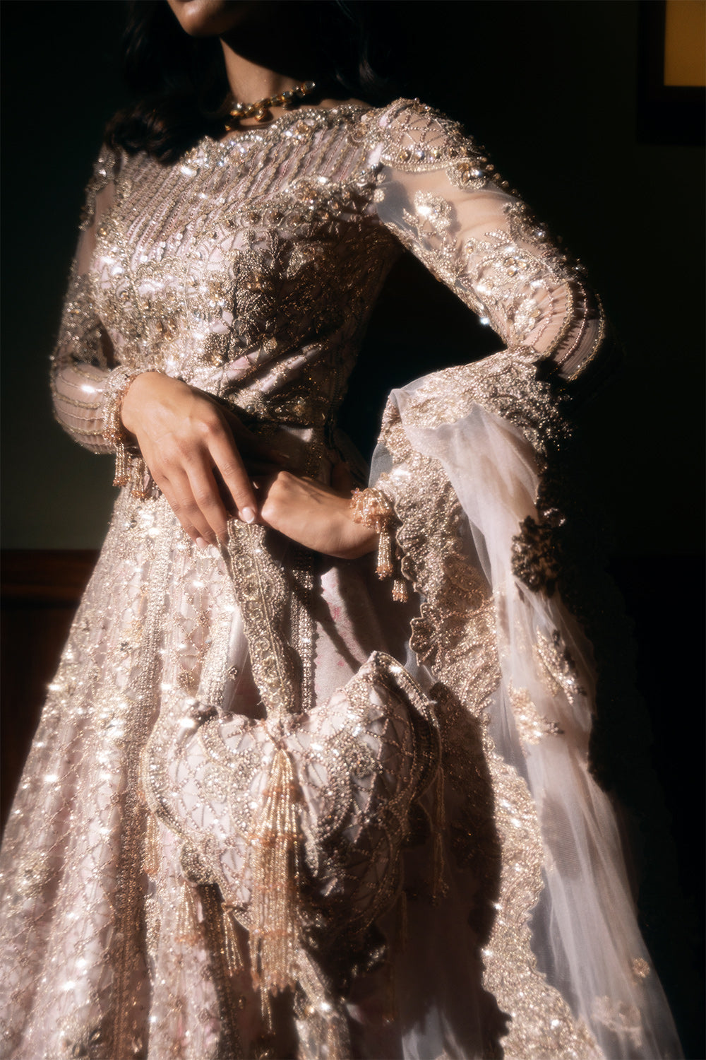Saira Rizwan | Festive Formals 24 | RIGEL-SRF-D-03 L Off White Net