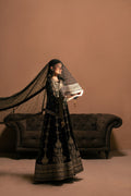 Malook | Rashq e Qamar | Reya XL Black Organza