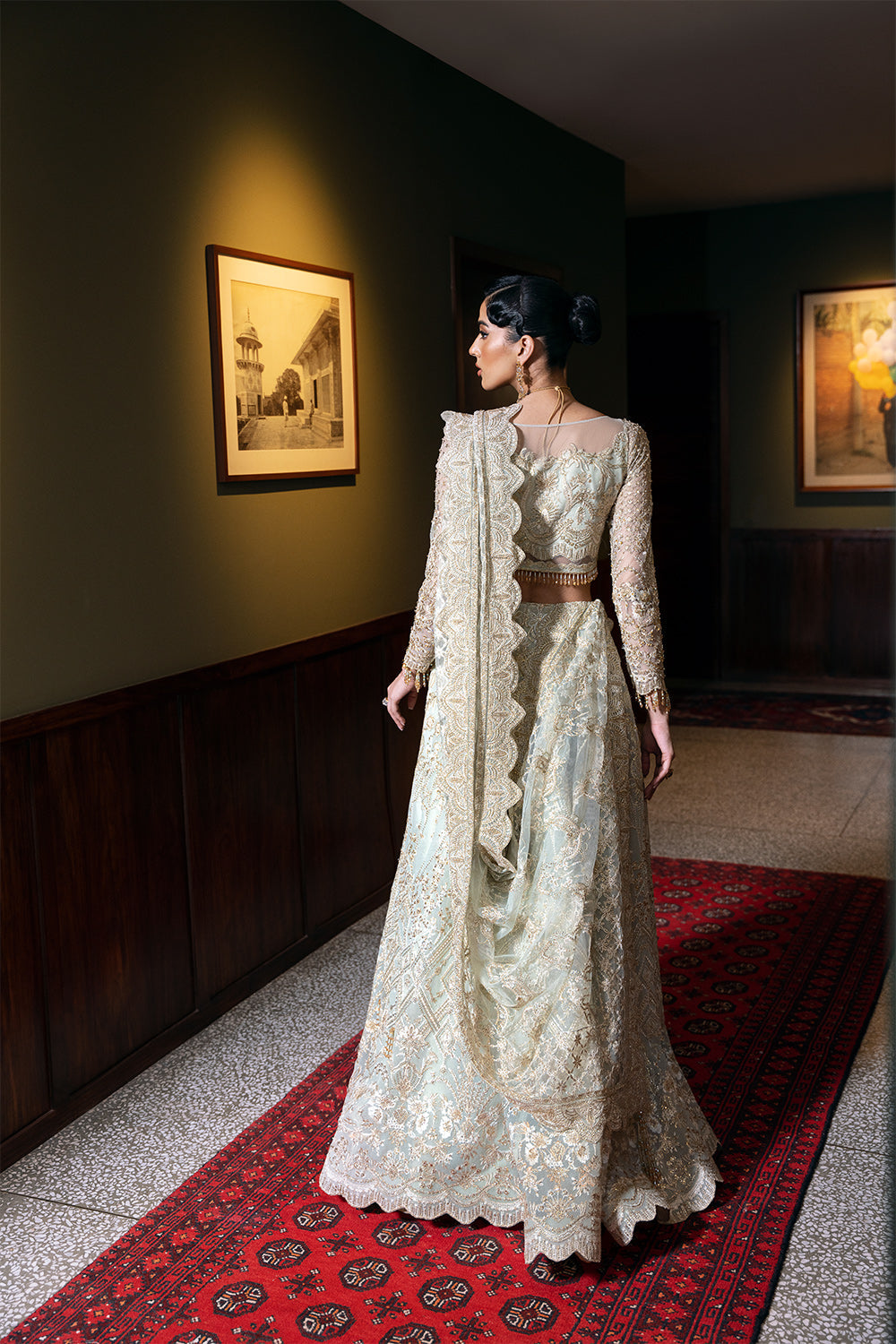 Saira Rizwan | Festive Formals 24 | LUCENT-SRF-D-02 XS Silver Net