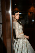 Saira Rizwan | Festive Formals 24 | LUCENT-SRF-D-02 Custom Size Silver Net