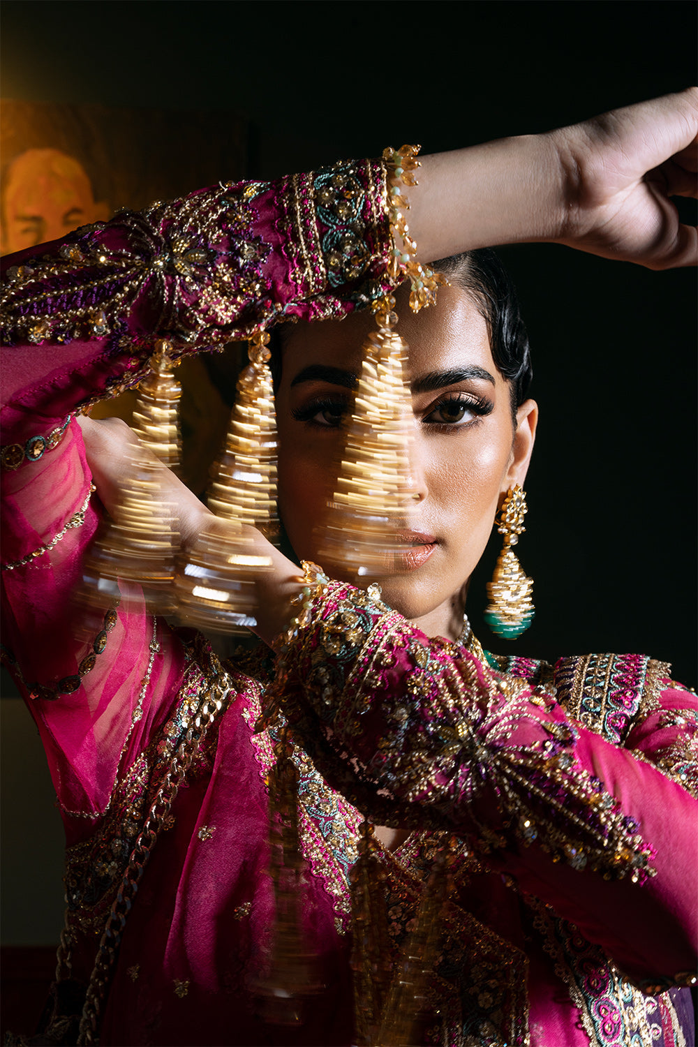 Saira Rizwan | Festive Formals 24 | ENORE-SRF-D-07 M Magenta Organza