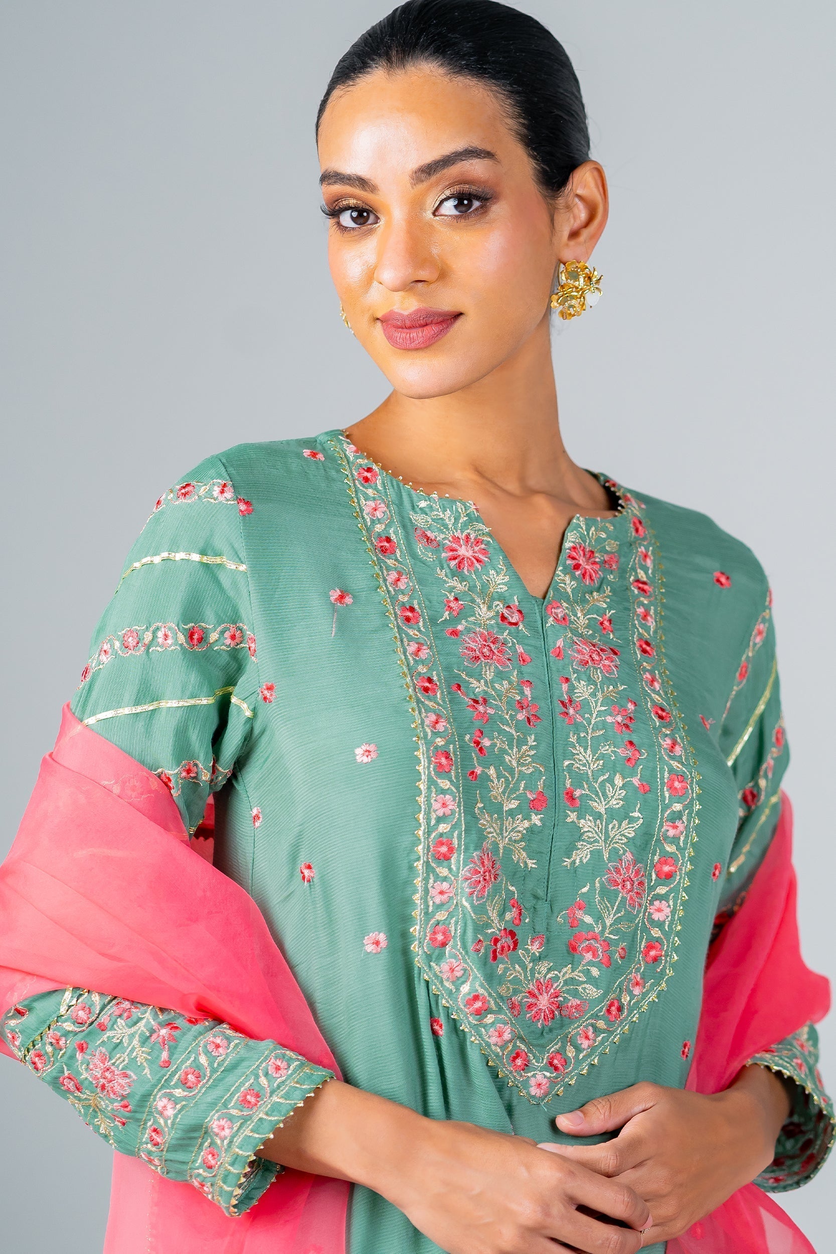 Ego | Diva Premium | NURA 3 PIECE M Mint Green Silk