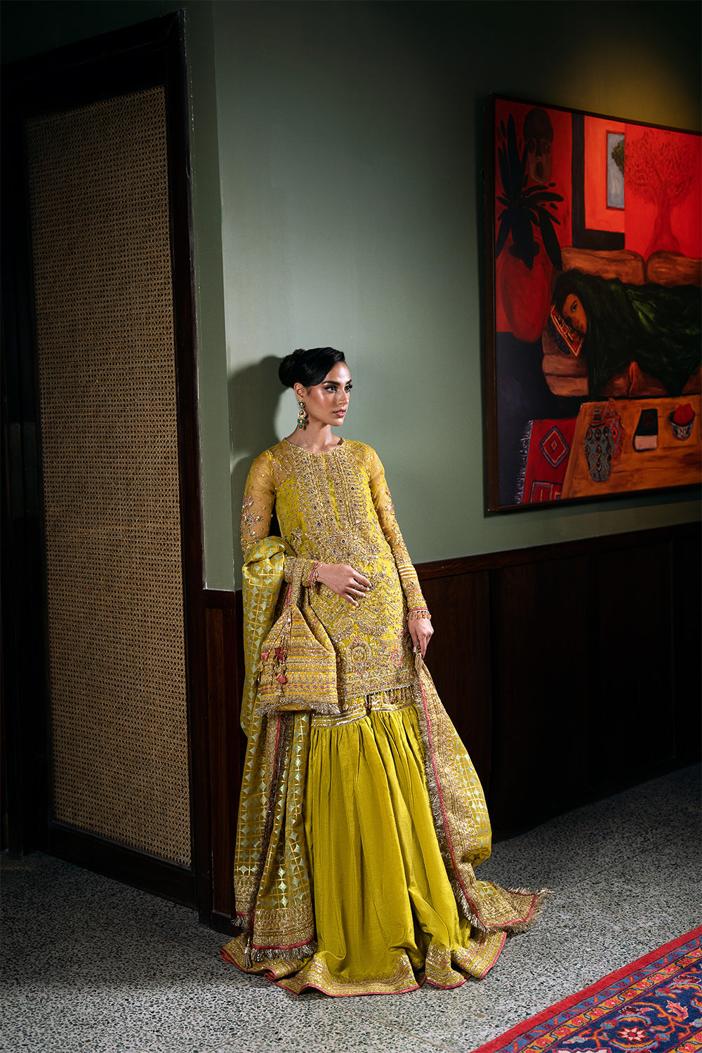 Saira Rizwan | Festive Formals 24 | SERA-SRF-D-08 XS Gold Organza