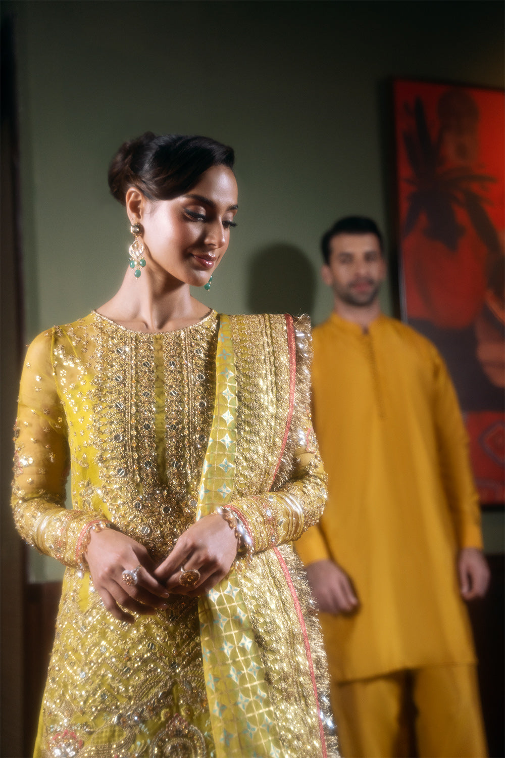 Saira Rizwan | Festive Formals 24 | SERA-SRF-D-08 XL Gold Organza