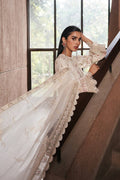 Afrozeh | Chikankari Lawn 24 | Gypsum - Pakistani Designer Dress - by Afrozeh | Type: Luxury - 100% Original at Saira Sultan