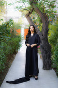 Erum Khan | Nue 25 | Midnight Enigma L Black Pure Raw Silk