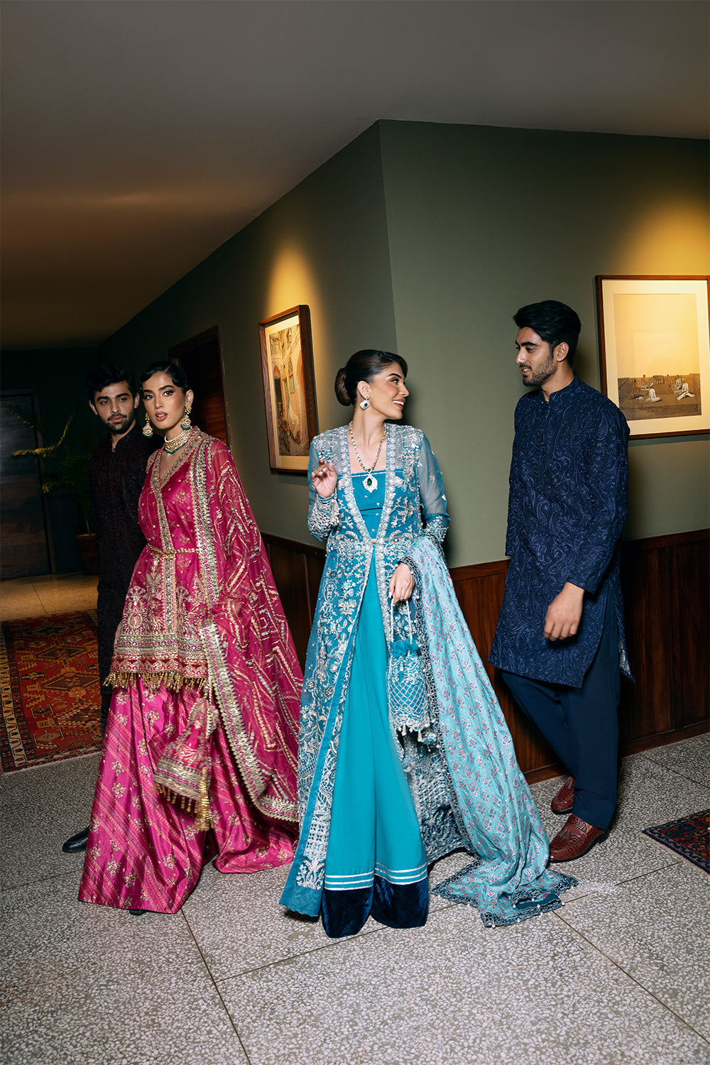 Saira Rizwan | Festive Formals 24 | ALORA-SRF-D-06 XS Teal Organza