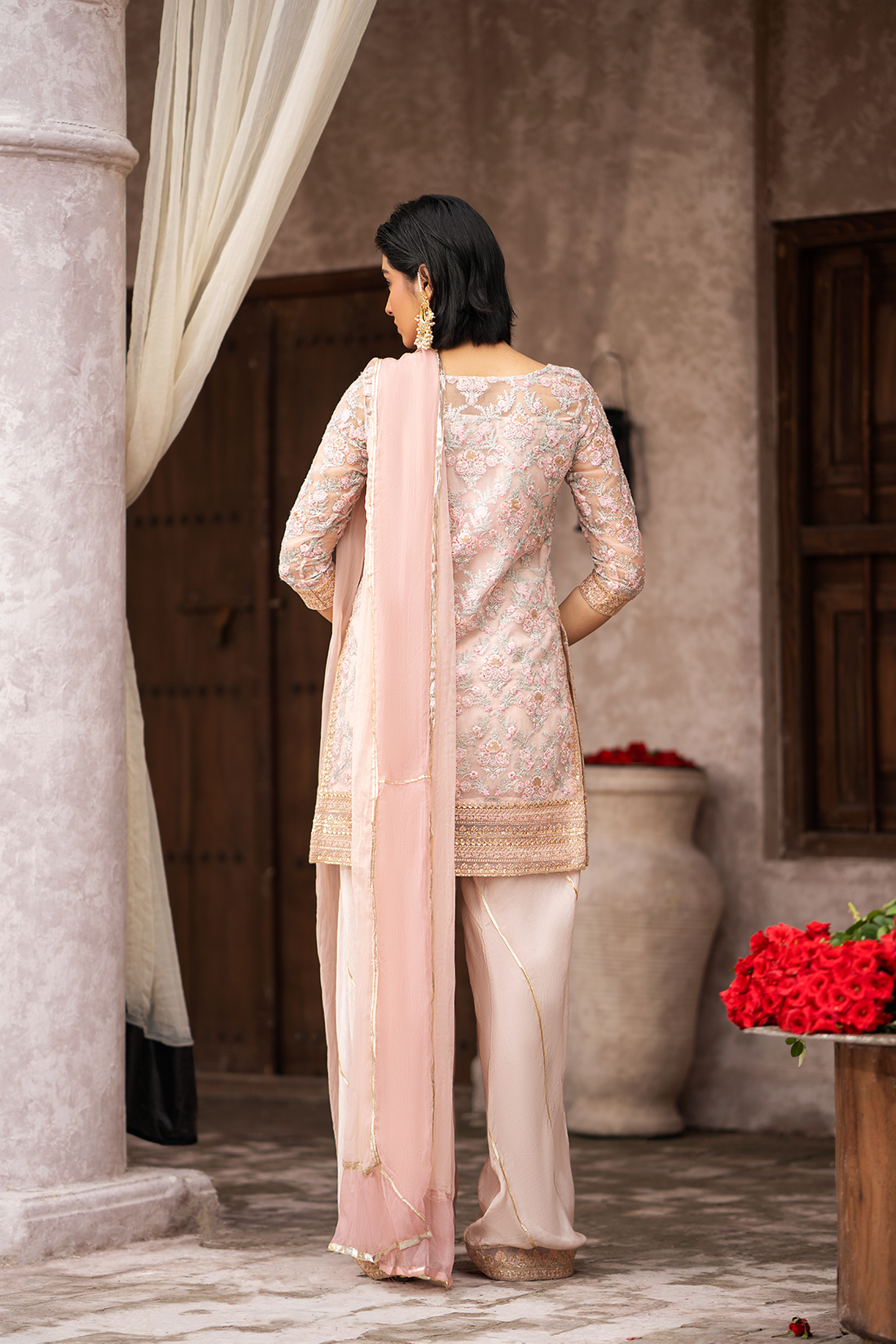 Erum Khan | Sakhiyan Formals | KAMAL - Pakistani Designer Dress - by Erum Khan | Type: Formal - 100% Original at Saira Sultan