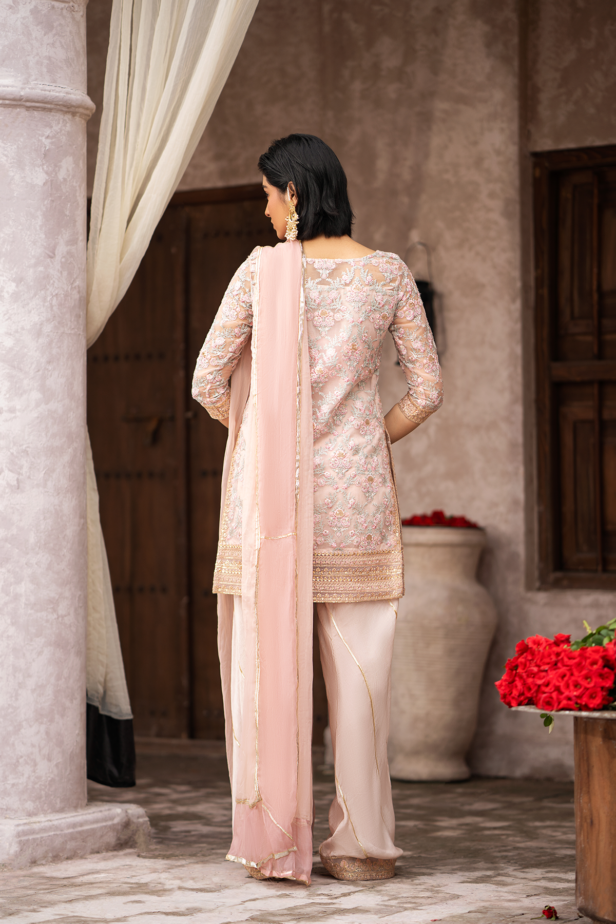 Erum Khan | Sakhiyan Formals | KAMAL - Pakistani Designer Dress - by Erum Khan | Type: Formal - 100% Original at Saira Sultan