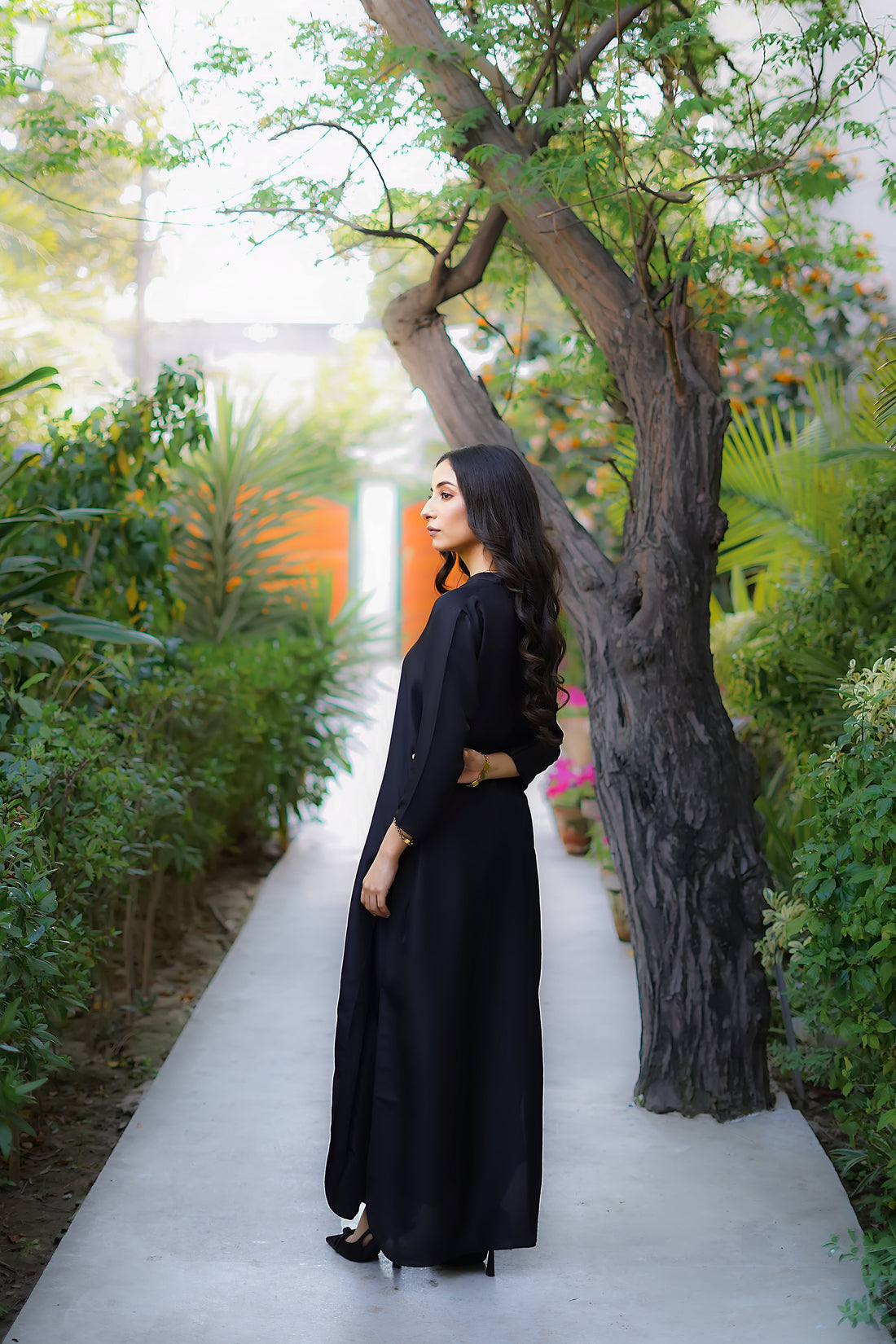 Erum Khan | Nue 25 | Midnight Enigma XS Black Pure Raw Silk