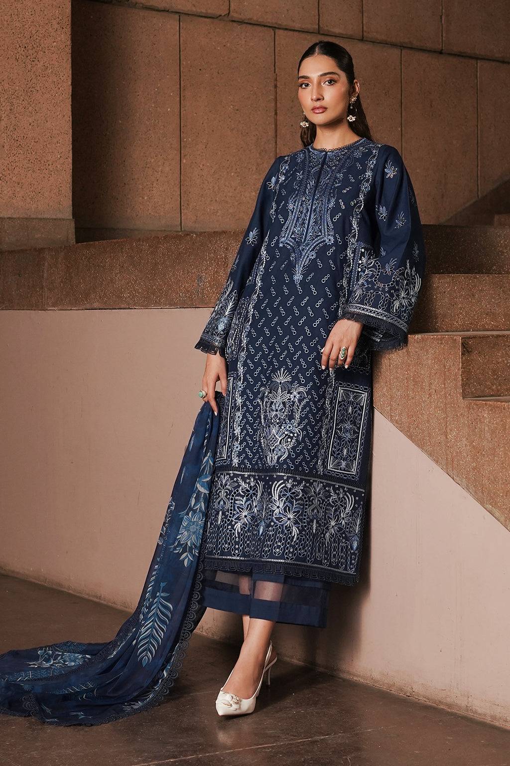Afrozeh | Chikankari Lawn 24 | Capri - Pakistani Designer Dress - by Afrozeh | Type: Luxury - 100% Original at Saira Sultan