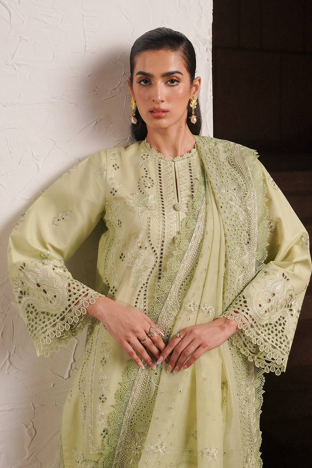 Afrozeh | Chikankari Lawn 24 | Kelly - Pakistani Designer Dress - by Afrozeh | Type:  - 100% Original at Saira Sultan
