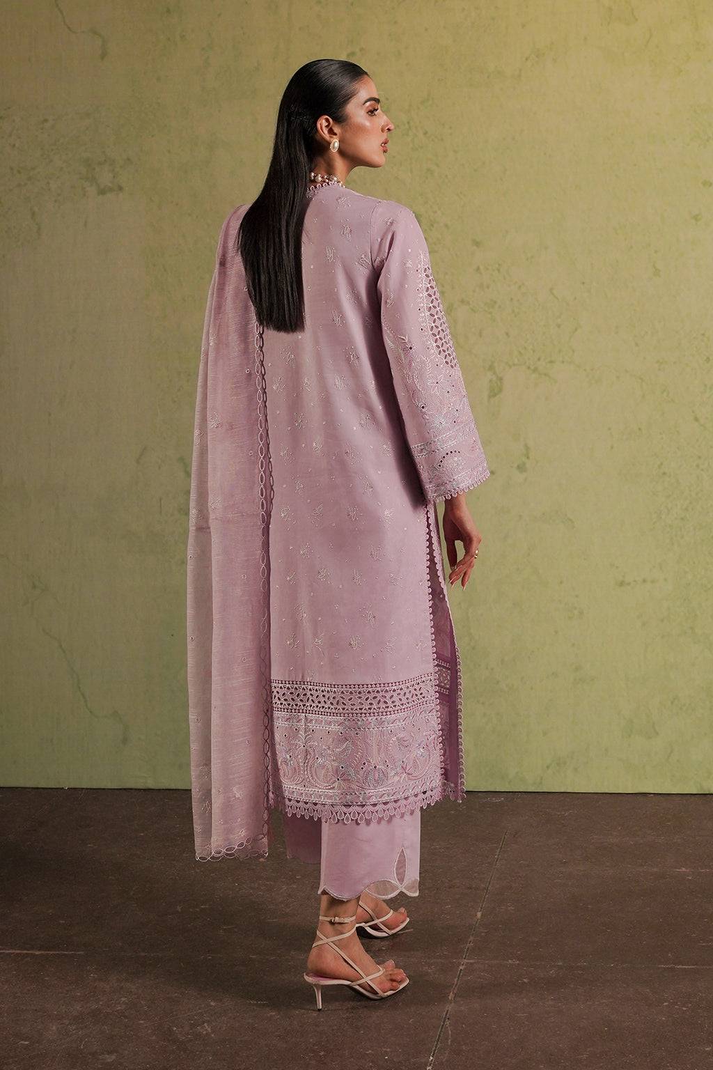 Afrozeh | Chikankari Lawn 24 | Thistle - Pakistani Designer Dress - by Afrozeh | Type: Luxury - 100% Original at Saira Sultan