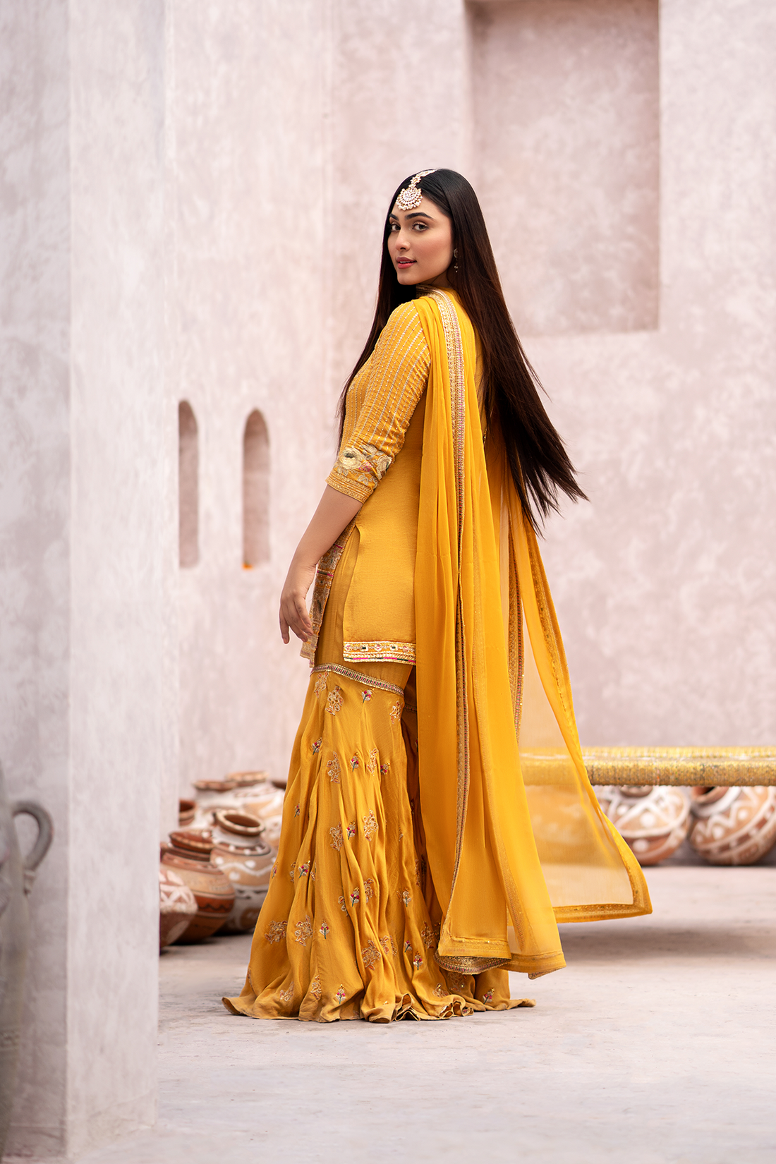 Erum Khan | Sakhiyan Formals | GENDA - Pakistani Designer Dress - by Erum Khan | Type: Formal - 100% Original at Saira Sultan