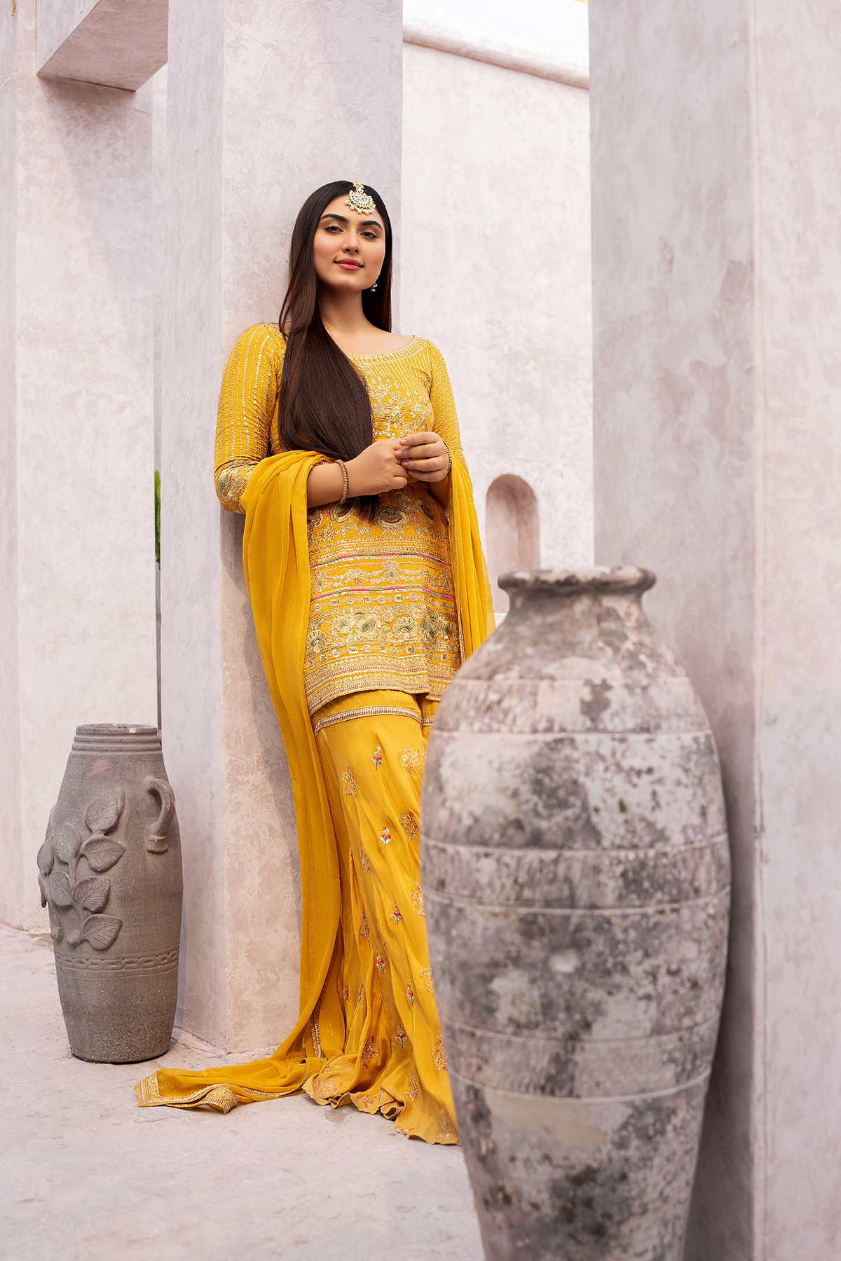 Erum Khan | Sakhiyan Formals | GENDA - Pakistani Designer Dress - by Erum Khan | Type: Formal - 100% Original at Saira Sultan