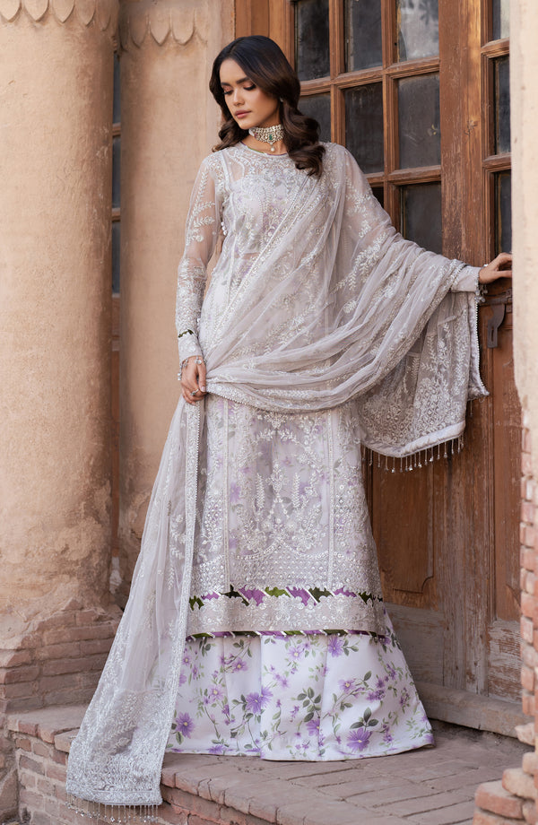 Zarif | Shehnai Luxury Wedding Edit | BARSHA XL White Net