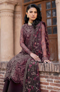 Zarif | Shehnai Luxury Wedding Edit | SEMIRA Custom Size Plum Net