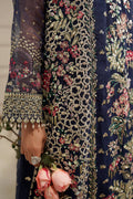 Maryams | Tabeer Luxury Collection | Naqsh L Navy Organza