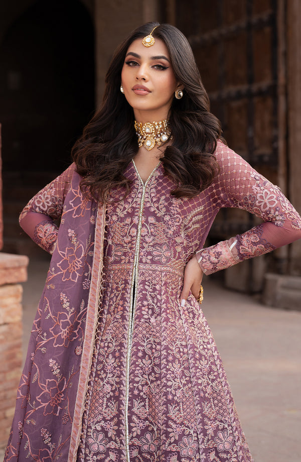 Zarif | Shehnai Luxury Wedding Edit | ARIYANA M Dusty Pink Chiffon