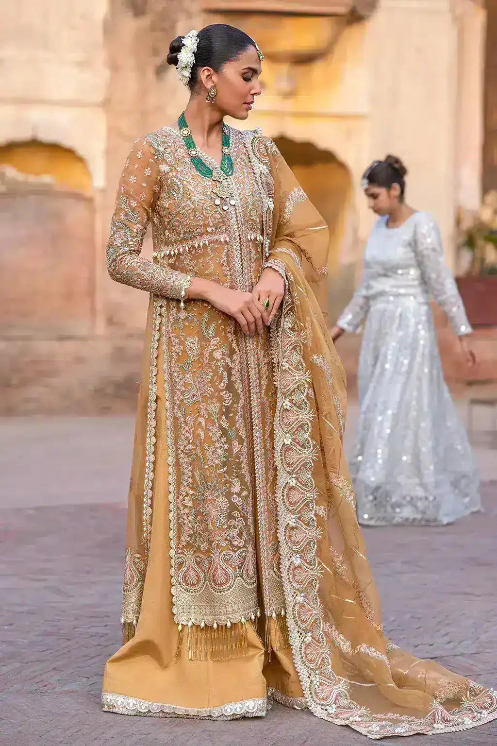 Afrozeh | Dastangoi Wedding Formals | Shafaq - Pakistani Designer Dress - by Afrozeh | Type: Bridal - 100% Original at Saira Sultan