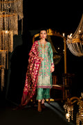 AlKaram | Festive Summer 25 | FC-9D-25-Sage S Sage Green Silk