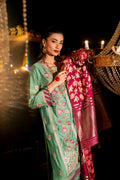 AlKaram | Festive Summer 25 | FC-9D-25-Sage L Sage Green Silk