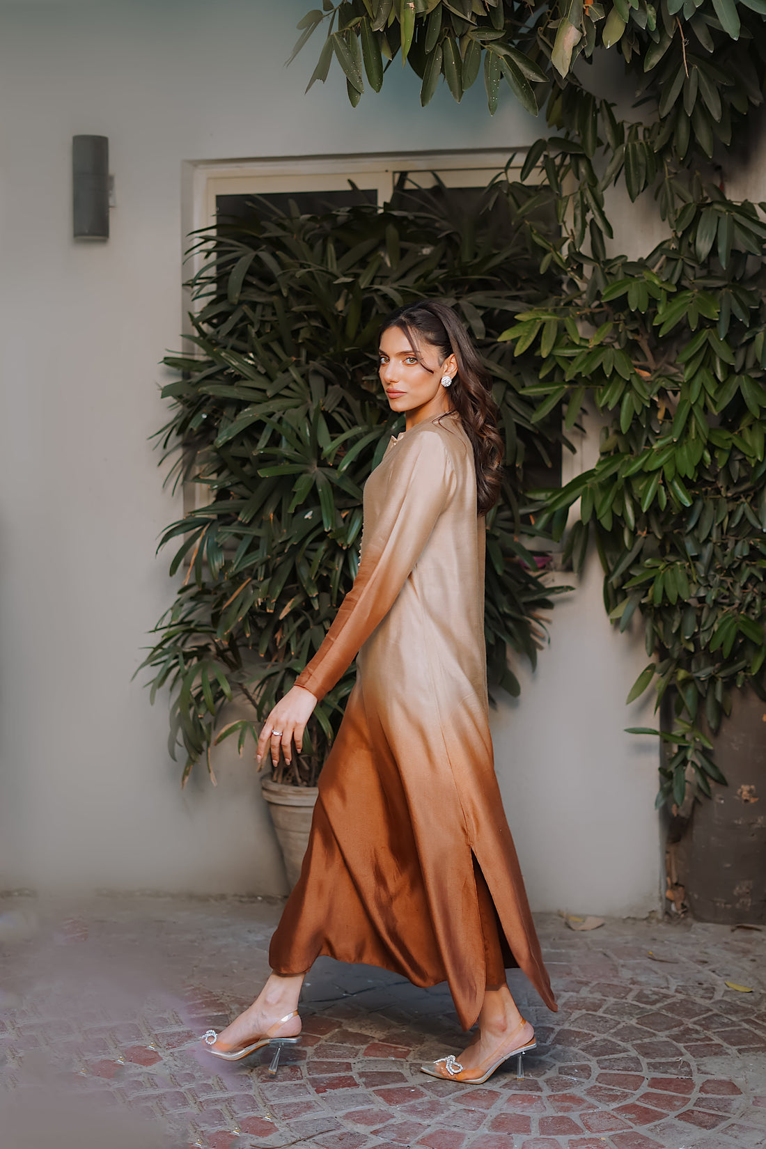 Erum Khan | Nue 25 | Sunset Dusk XS Omber Cotton Net