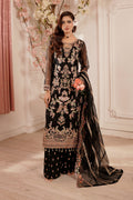 Maryams | Tabeer Luxury Collection | Arzoo XL Black Organza
