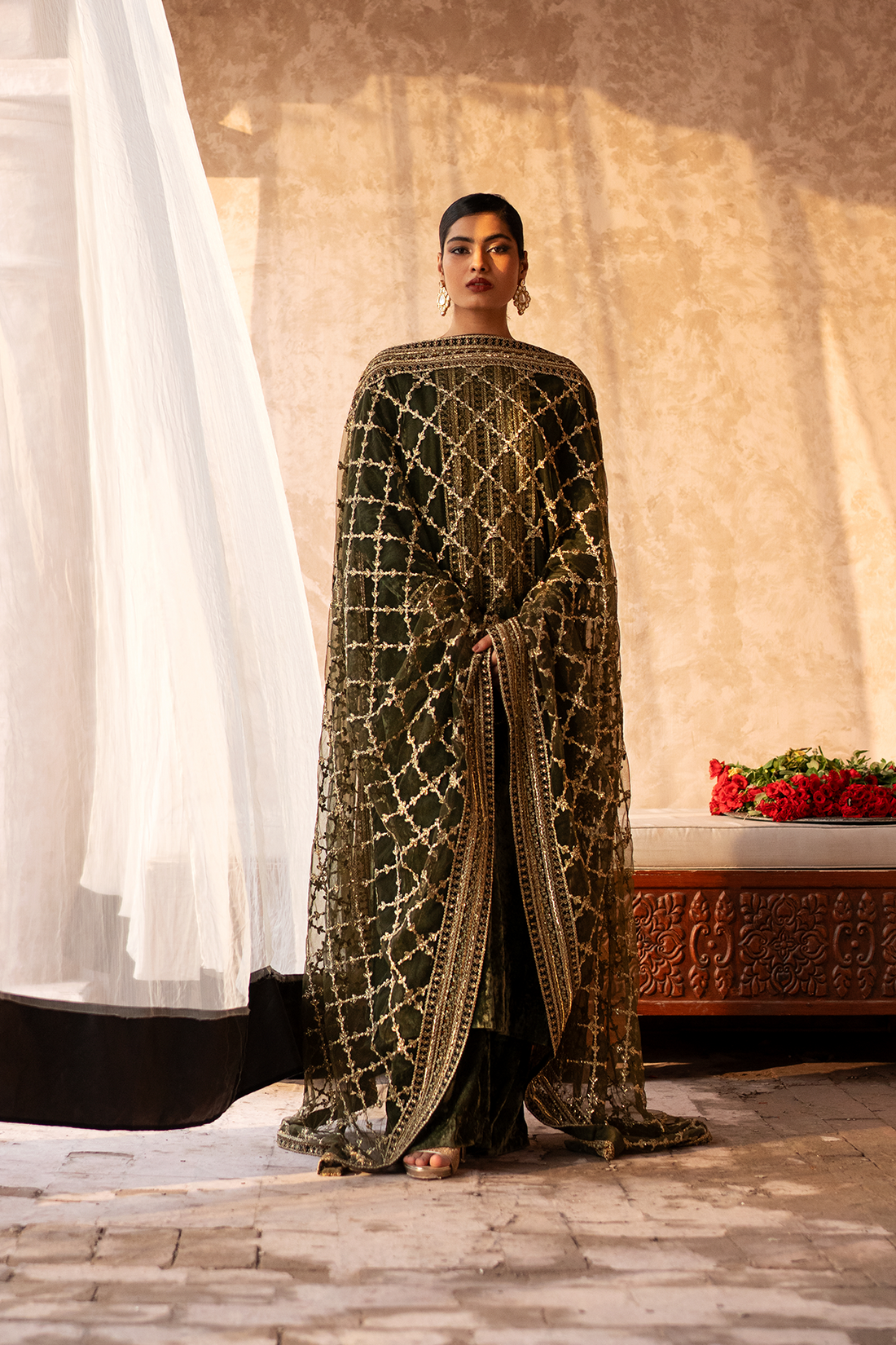 Erum Khan | Sakhiyan Formals | HENA - Pakistani Designer Dress - by Erum Khan | Type: Formal - 100% Original at Saira Sultan