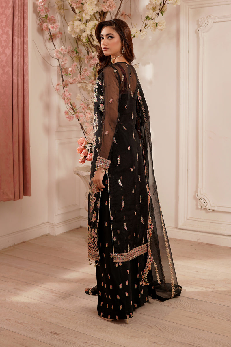 Maryams | Tabeer Luxury Collection | Arzoo XS Black Organza