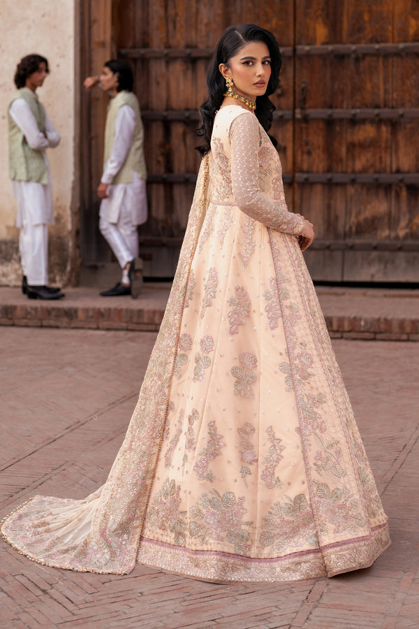 Zarif | Shehnai Luxury Wedding Edit | HEER XS Pale Peach Net