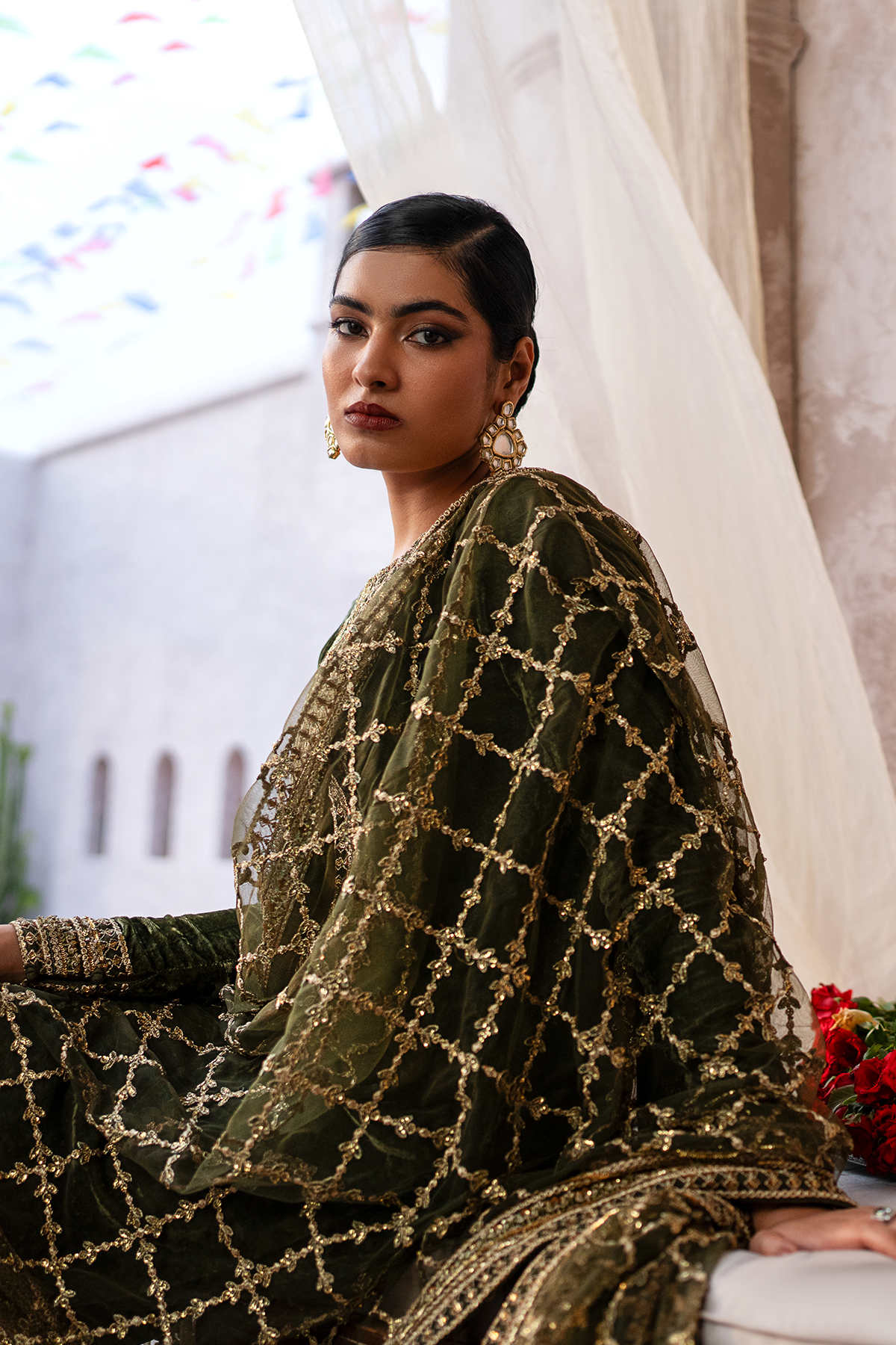Erum Khan | Sakhiyan Formals | HENA - Pakistani Designer Dress - by Erum Khan | Type: Formal - 100% Original at Saira Sultan