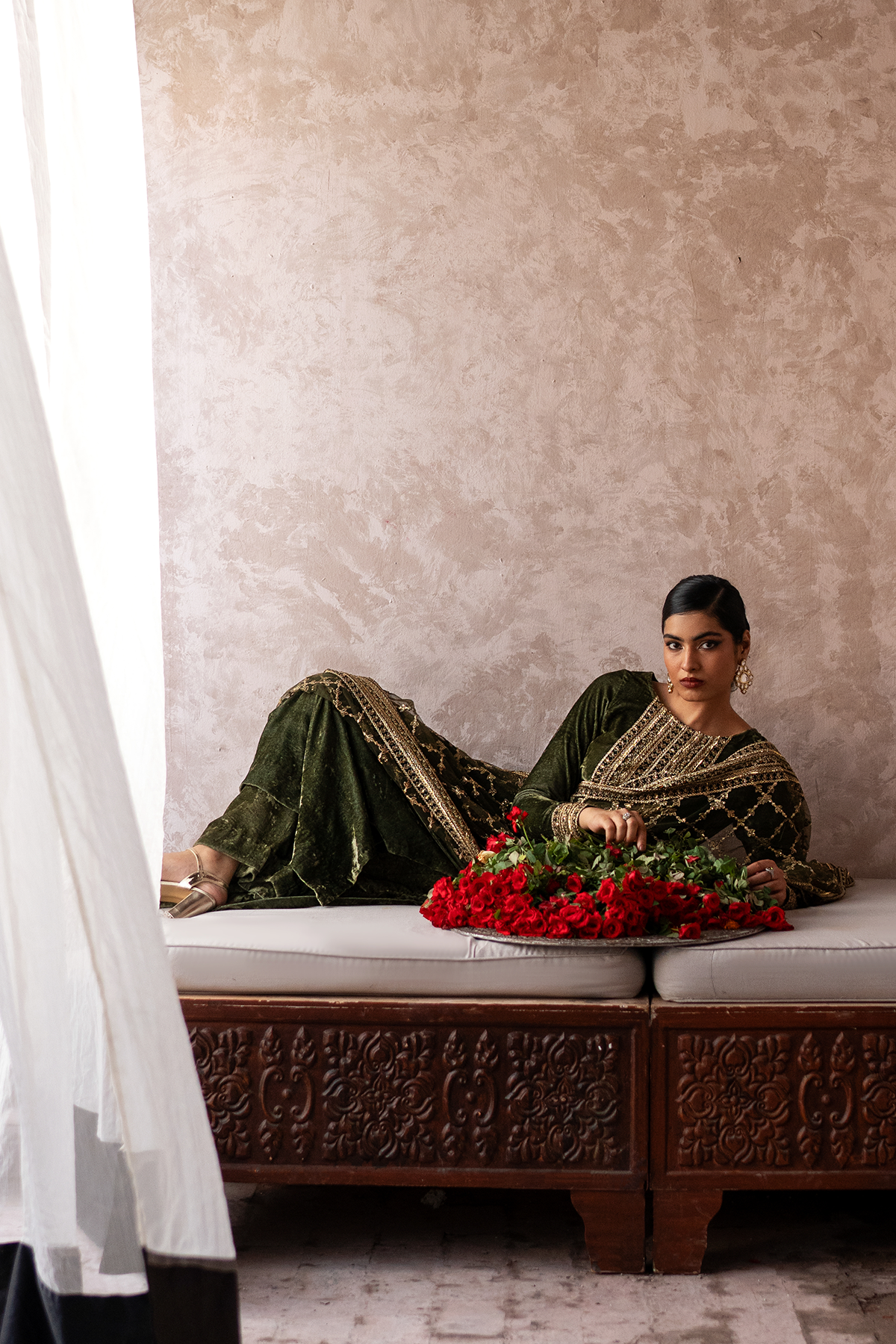 Erum Khan | Sakhiyan Formals | HENA - Pakistani Designer Dress - by Erum Khan | Type: Formal - 100% Original at Saira Sultan