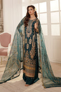 Maryams | Tabeer Luxury Collection | Nayyab Custom Size Teal Green Organza