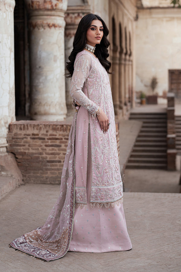 Zarif | Shehnai Luxury Wedding Edit | MANARA Custom Size Lilac Chiffon
