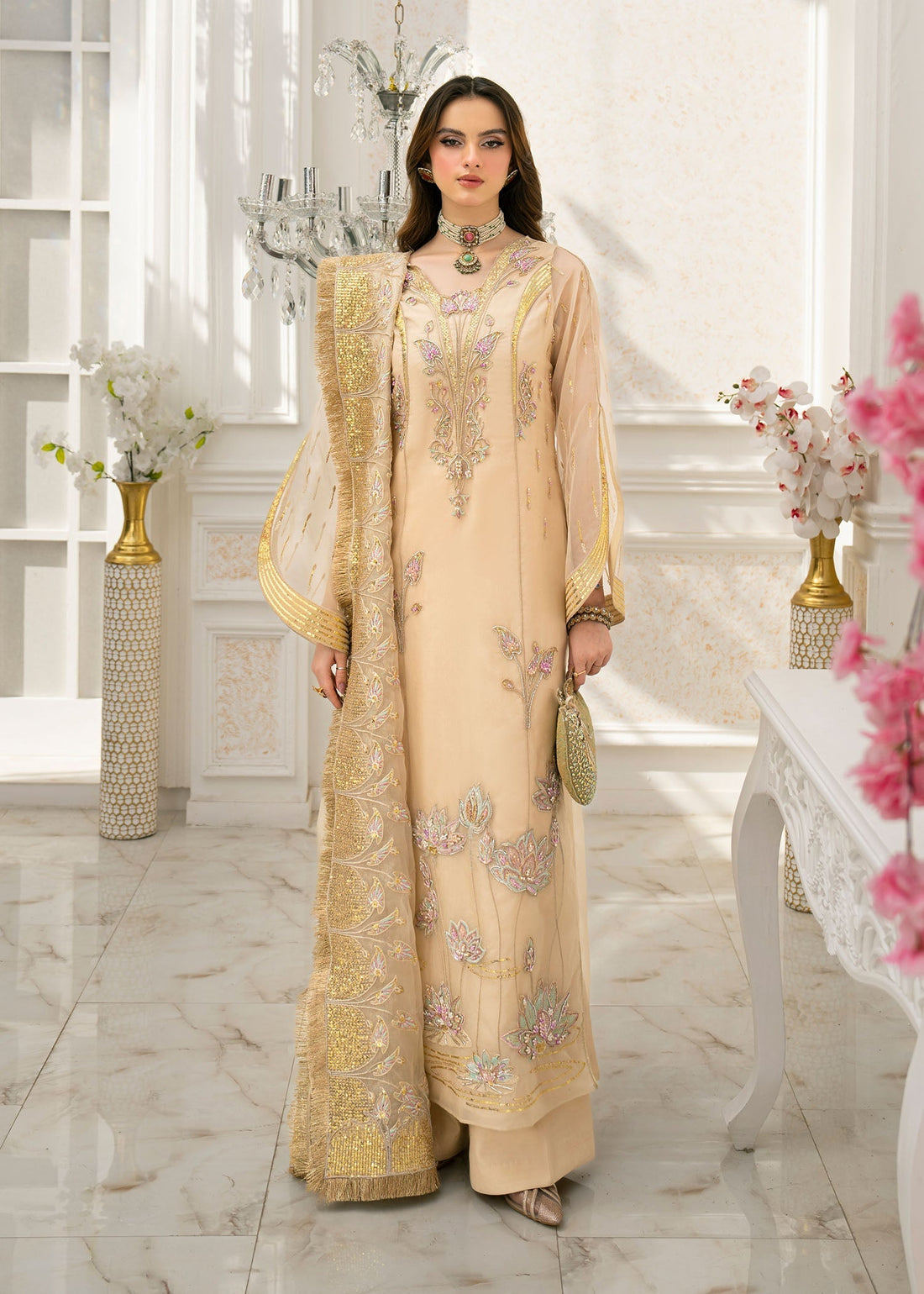 Jamnii | The Aura | Viana XS Ivory Organza