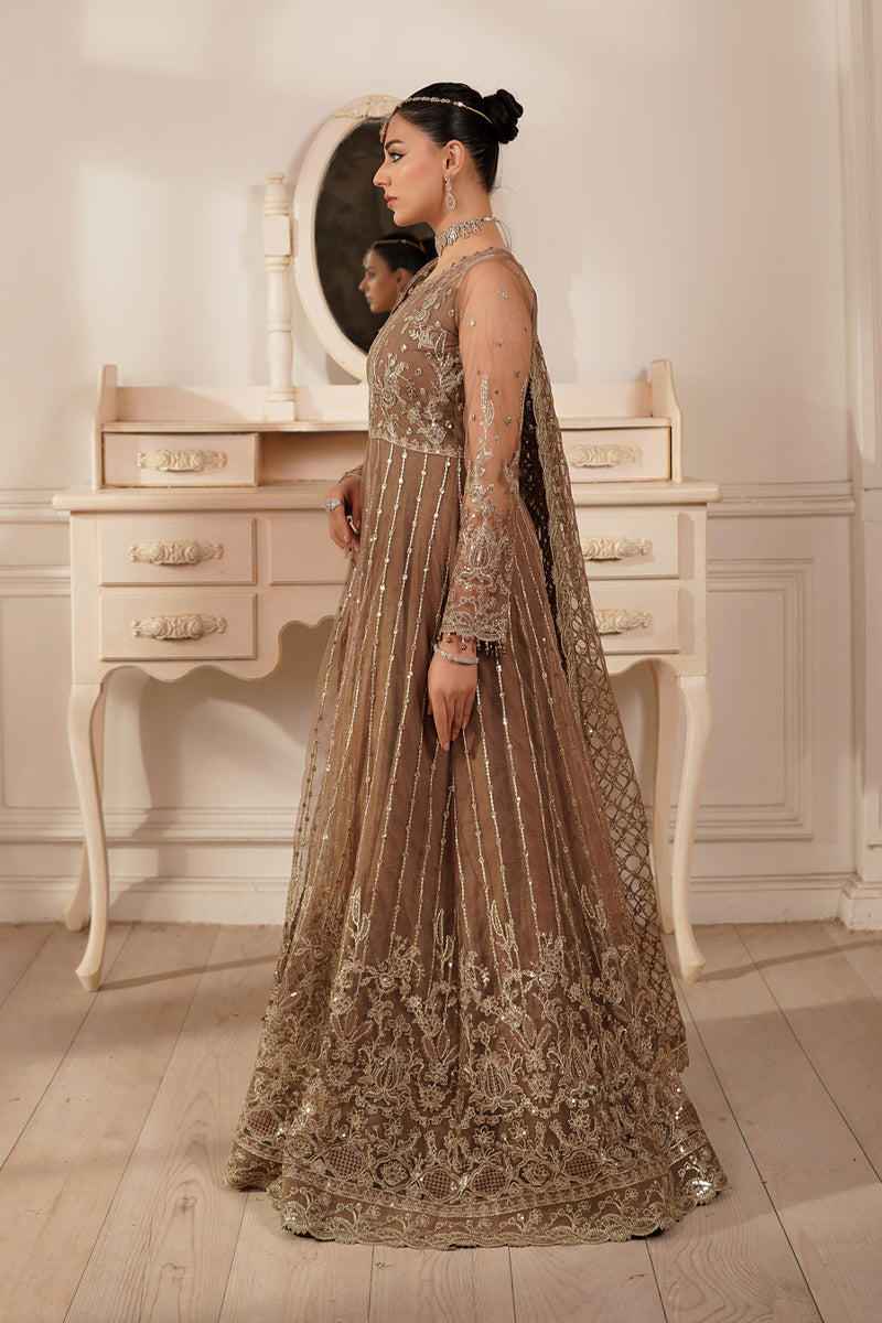Maryams | Tabeer Luxury Collection | Miray XS Coffee Frock