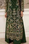 Maryams | Tabeer Luxury Collection | Zahra XL Deep Olive Green Organza