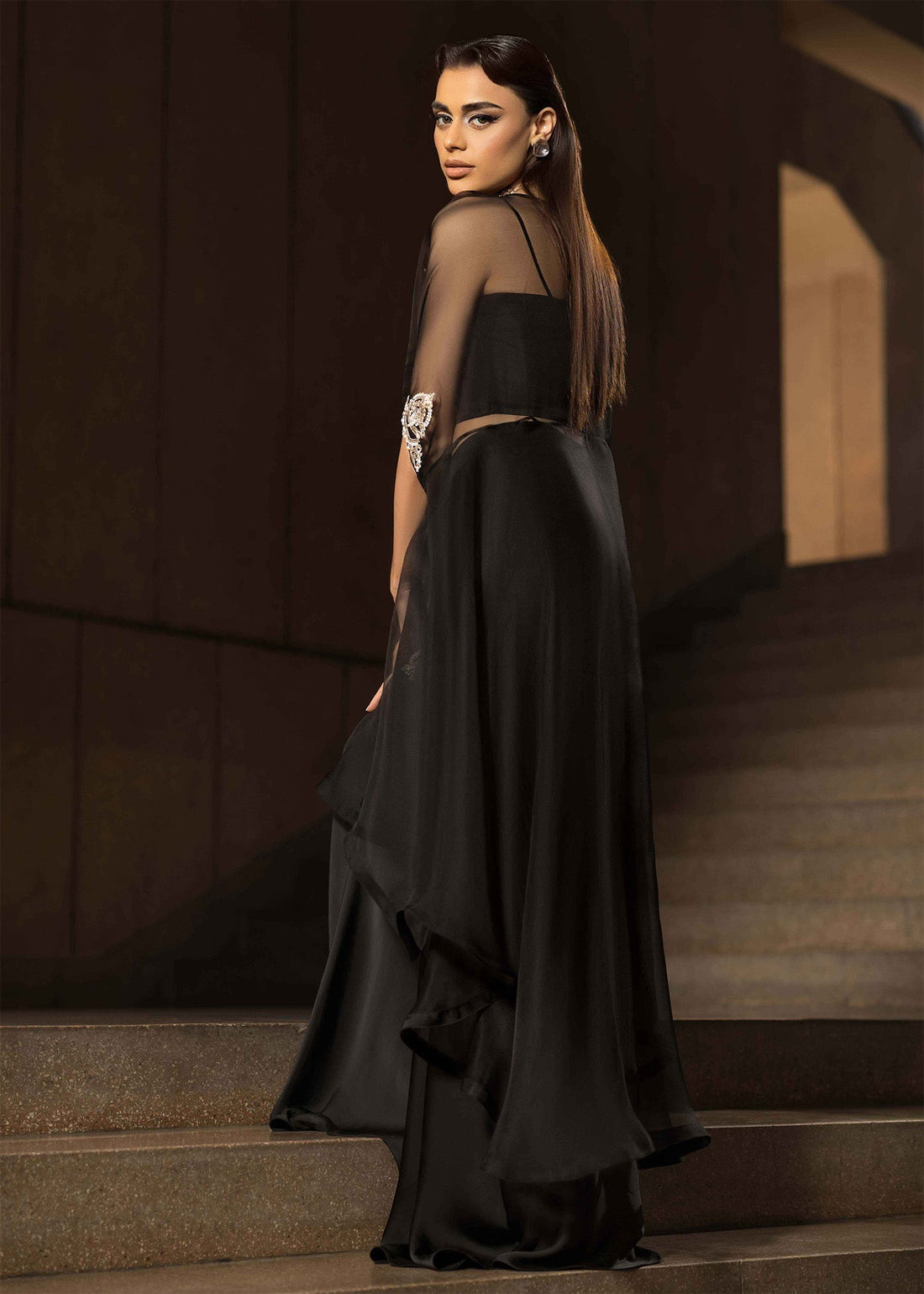 Mahum Asad | Dream a Little Dream of Me | Spark XS Black Organza