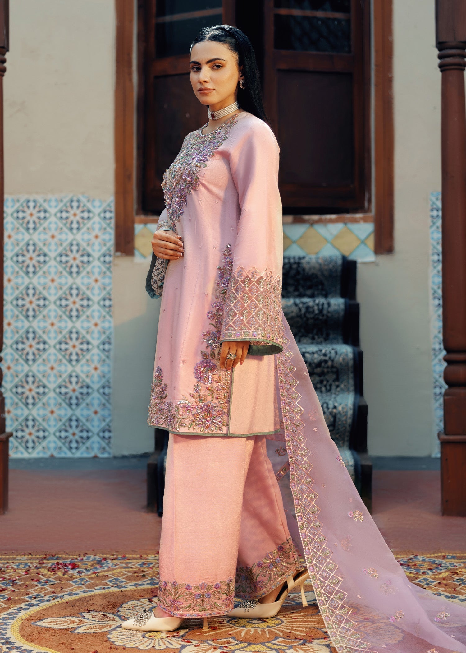 Jamnii | Noor e Nazakat | Noor-e-Khusboo M Pink Silk
