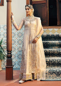 Jamnii | Noor e Nazakat | Noor-e-Subha M Ivory Organza