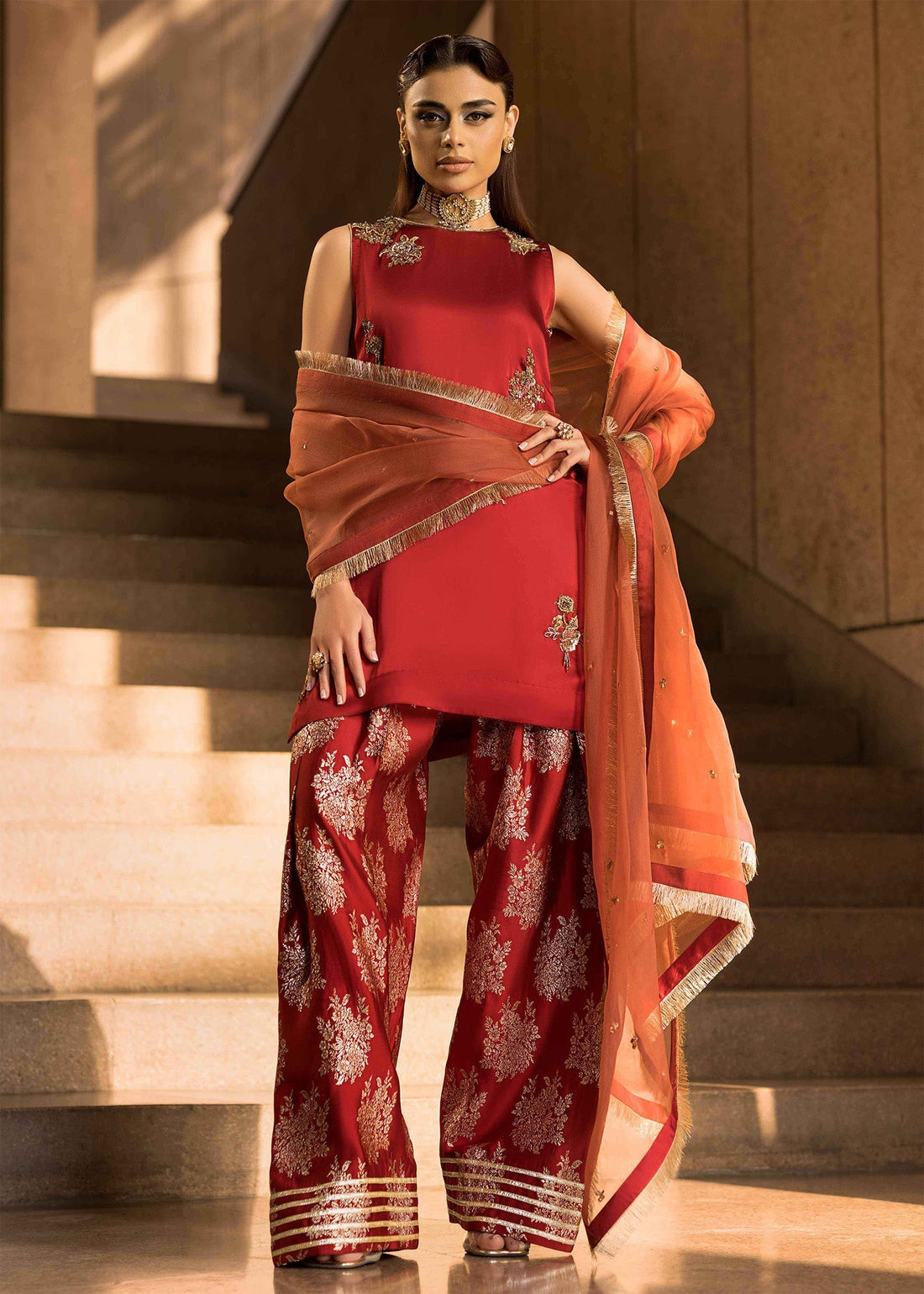 Mahum Asad | Dream a Little Dream of Me | Mimosa XS Red Silk
