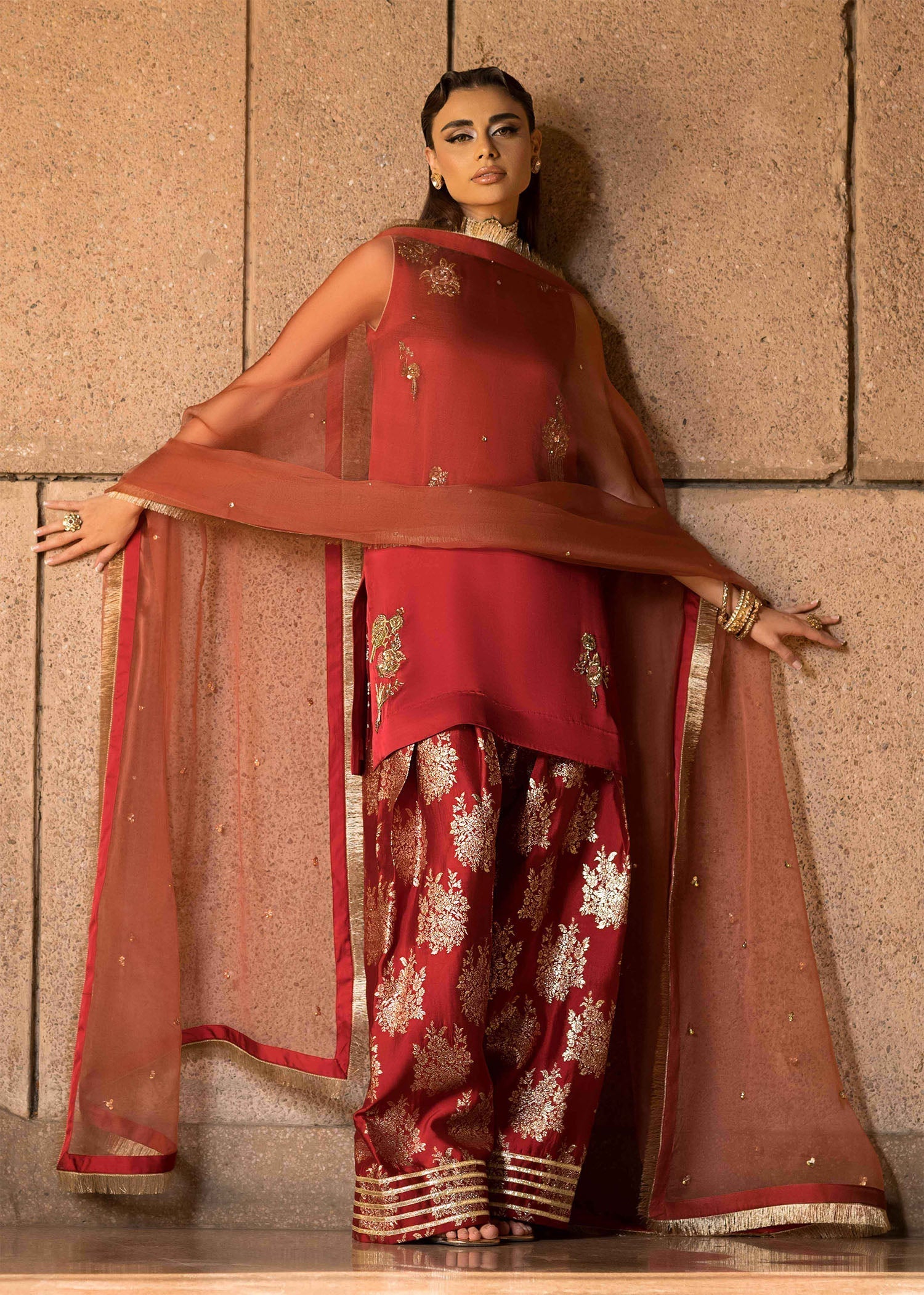 Mahum Asad | Dream a Little Dream of Me | Mimosa S Red Silk