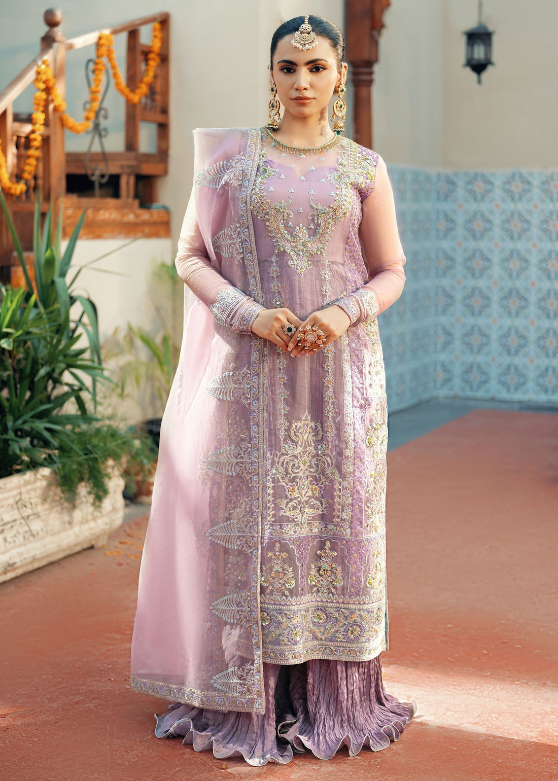 Jamnii | Noor e Nazakat | Arzoo XS Soft Lilac Organza