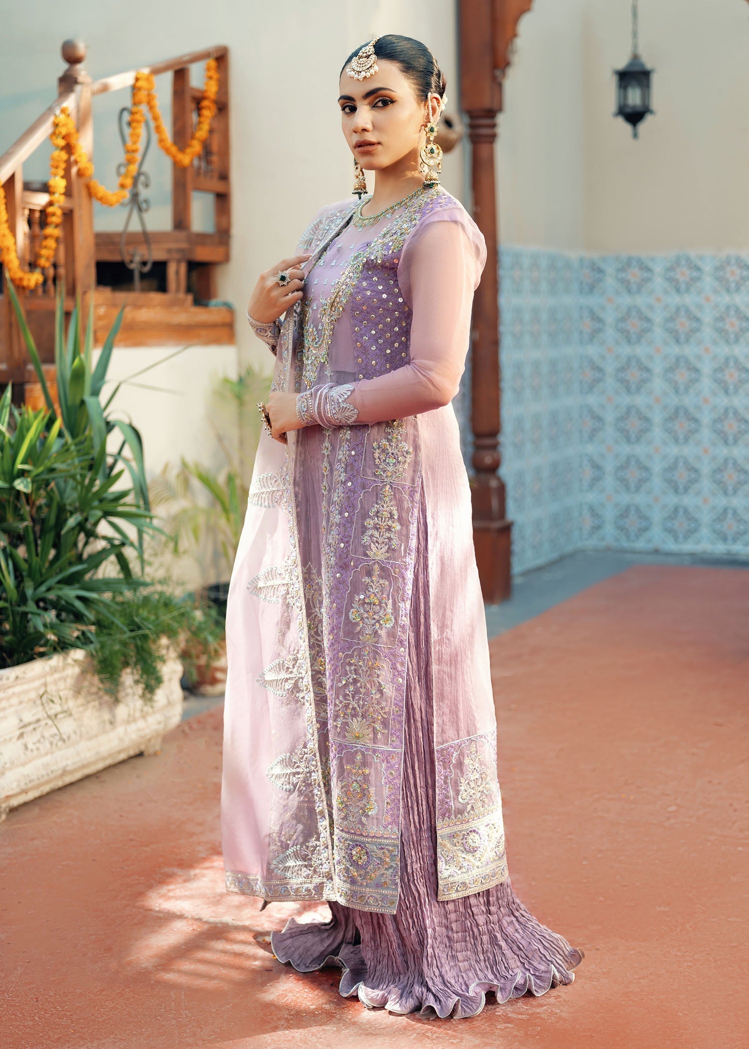 Jamnii | Noor e Nazakat | Arzoo M Soft Lilac Organza