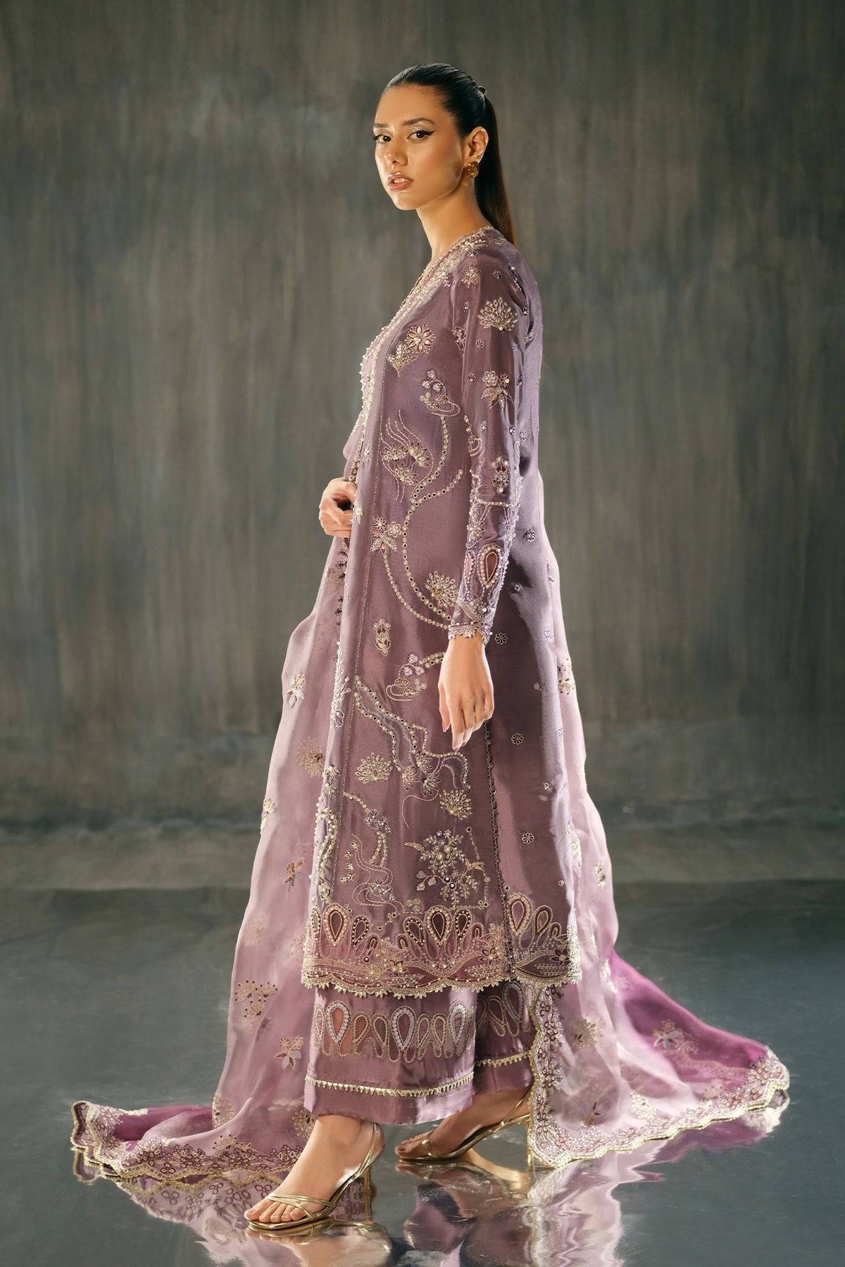 Nyra | Silk Pret A Porter 25 | Lilly - Pakistani Designer Dress - by Nyra | Type: Ladies Clothes - 100% Original at Saira Sultan