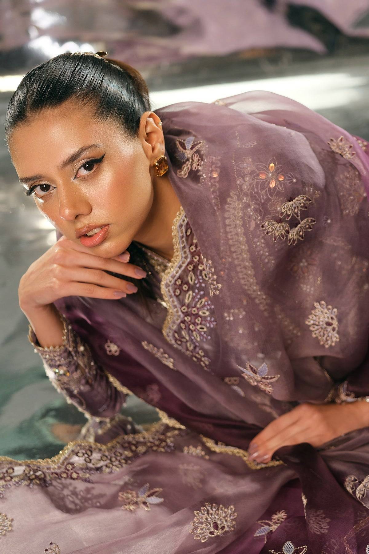 Nyra | Silk Pret A Porter 25 | Lilly - Pakistani Designer Dress - by Nyra | Type: Ladies Clothes - 100% Original at Saira Sultan