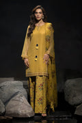 Charizma | Festive Pret | CMA-4-103 L Mustard Organza